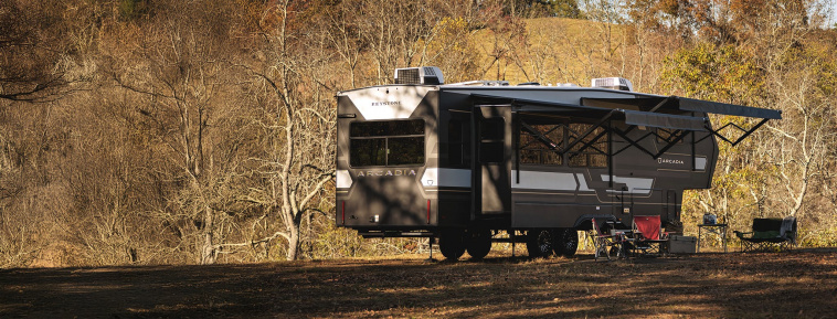 Прицеп-дача караван Keystone Arcadia Select, обзор серии | Фото, цены, технические характеристики