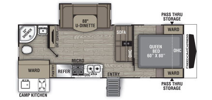 Схема модели Coachmen Freedom Express Ultra Lite, 248RBS