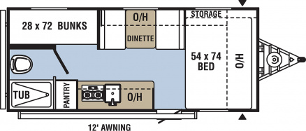 Coachmen Clipper Ultra-Lite, 17CBH