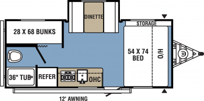 Coachmen Clipper Ultra-Lite, 17BHS