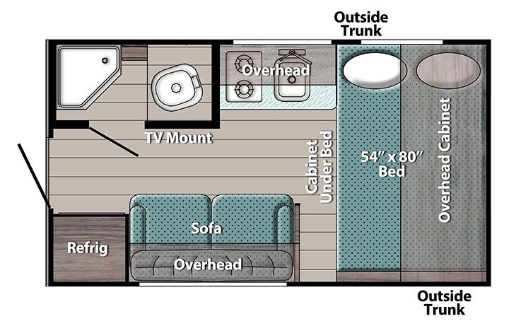 Схема модели Gulf Stream Ameri-Lite, 14RE