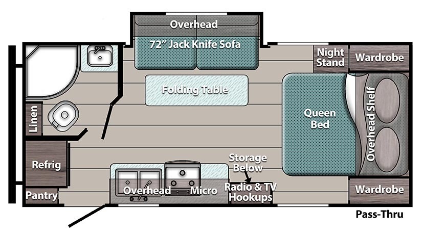 Схема модели Gulf Stream Ameri-Lite, 20RBS