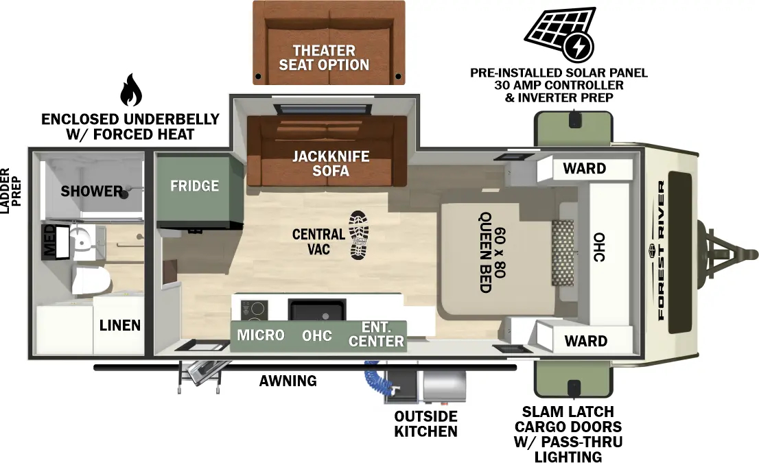 Forest River No Boundaries, 19.4