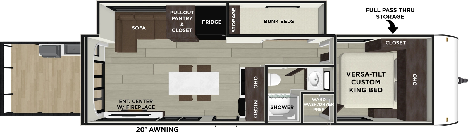 Forest River Salem, 34VERANDA