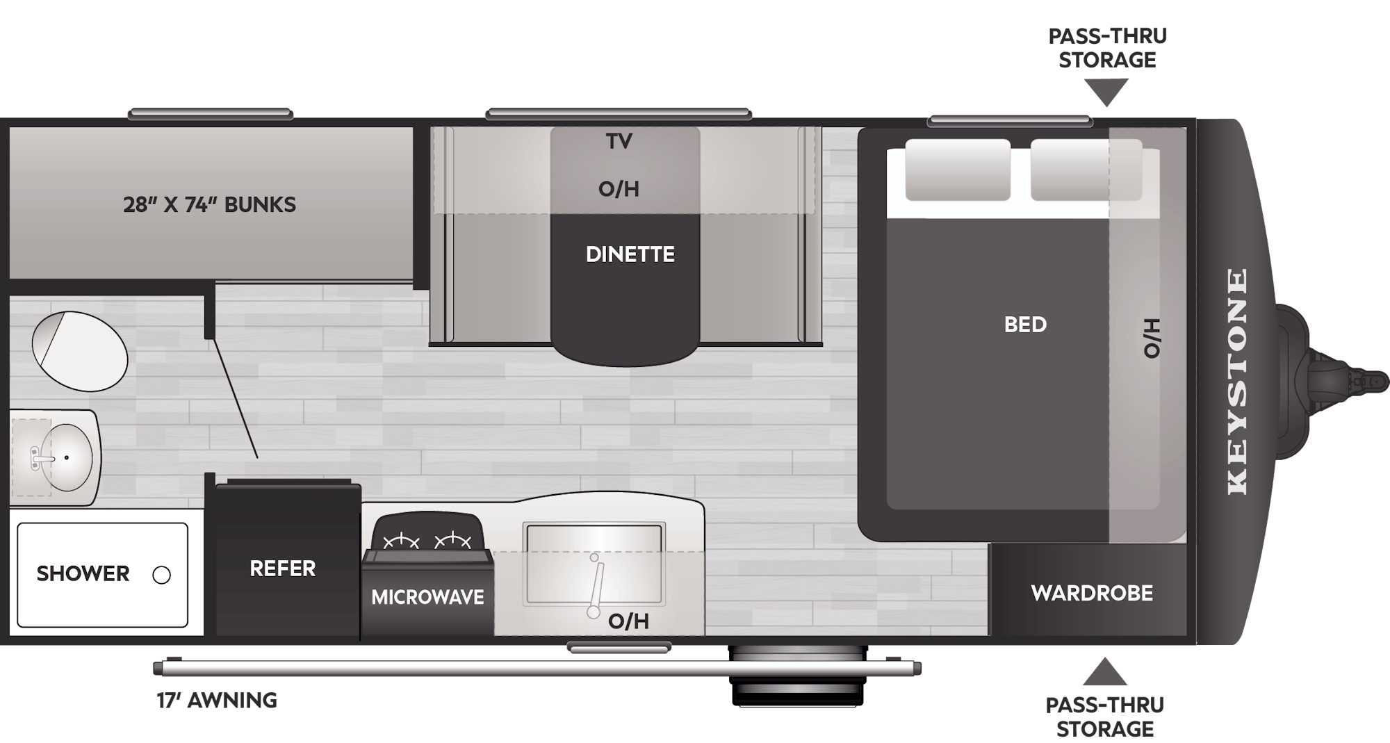 Keystone Bullet, 1700BH